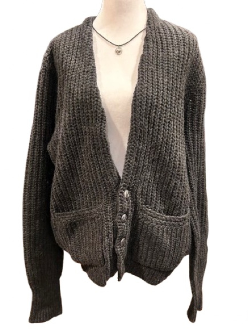 VTG Forstmann 100% Shetland Wool Cardigan Sweater Scotland Heritage Oversized M